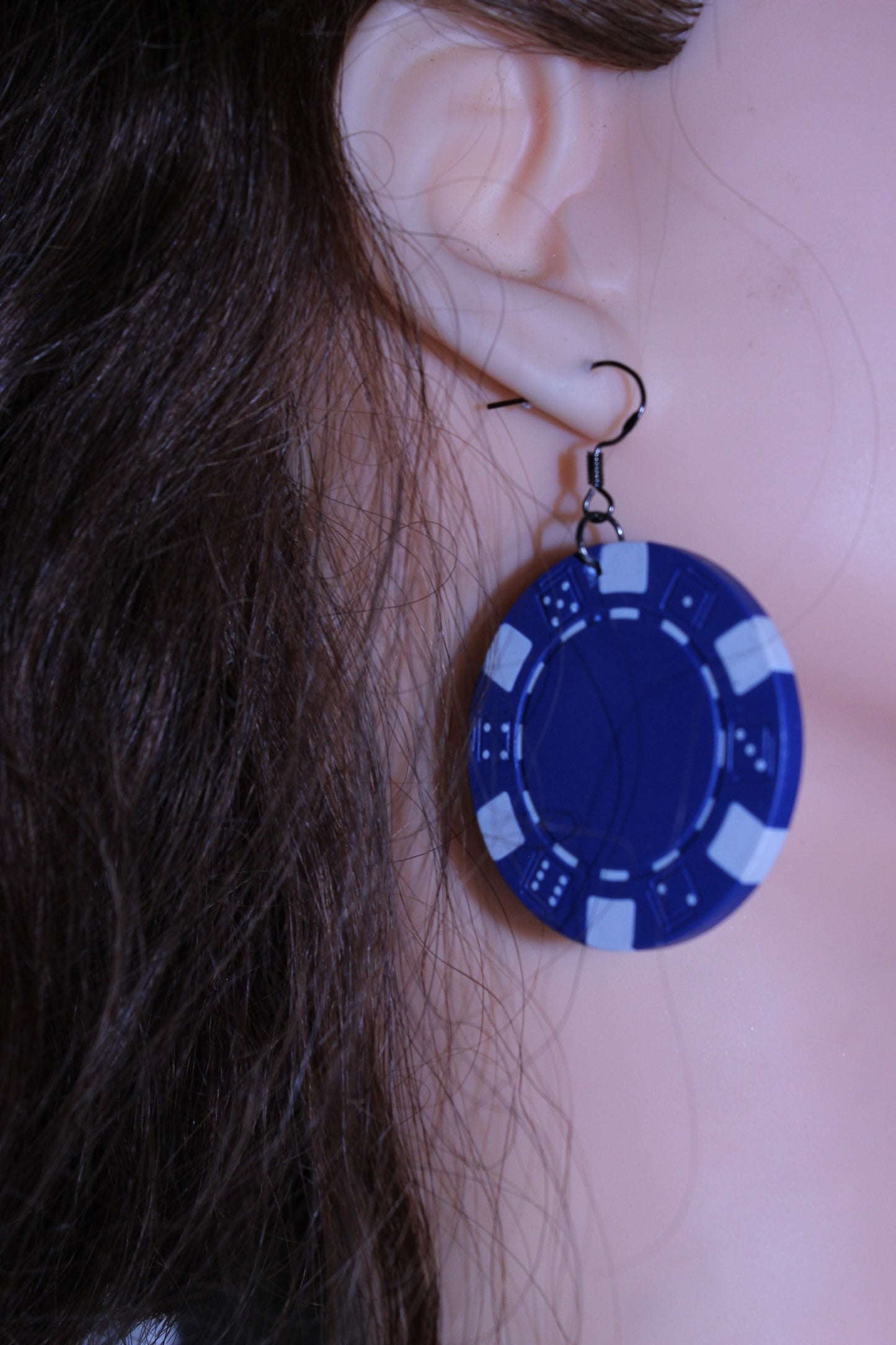 POKER CHIPS EARRING
