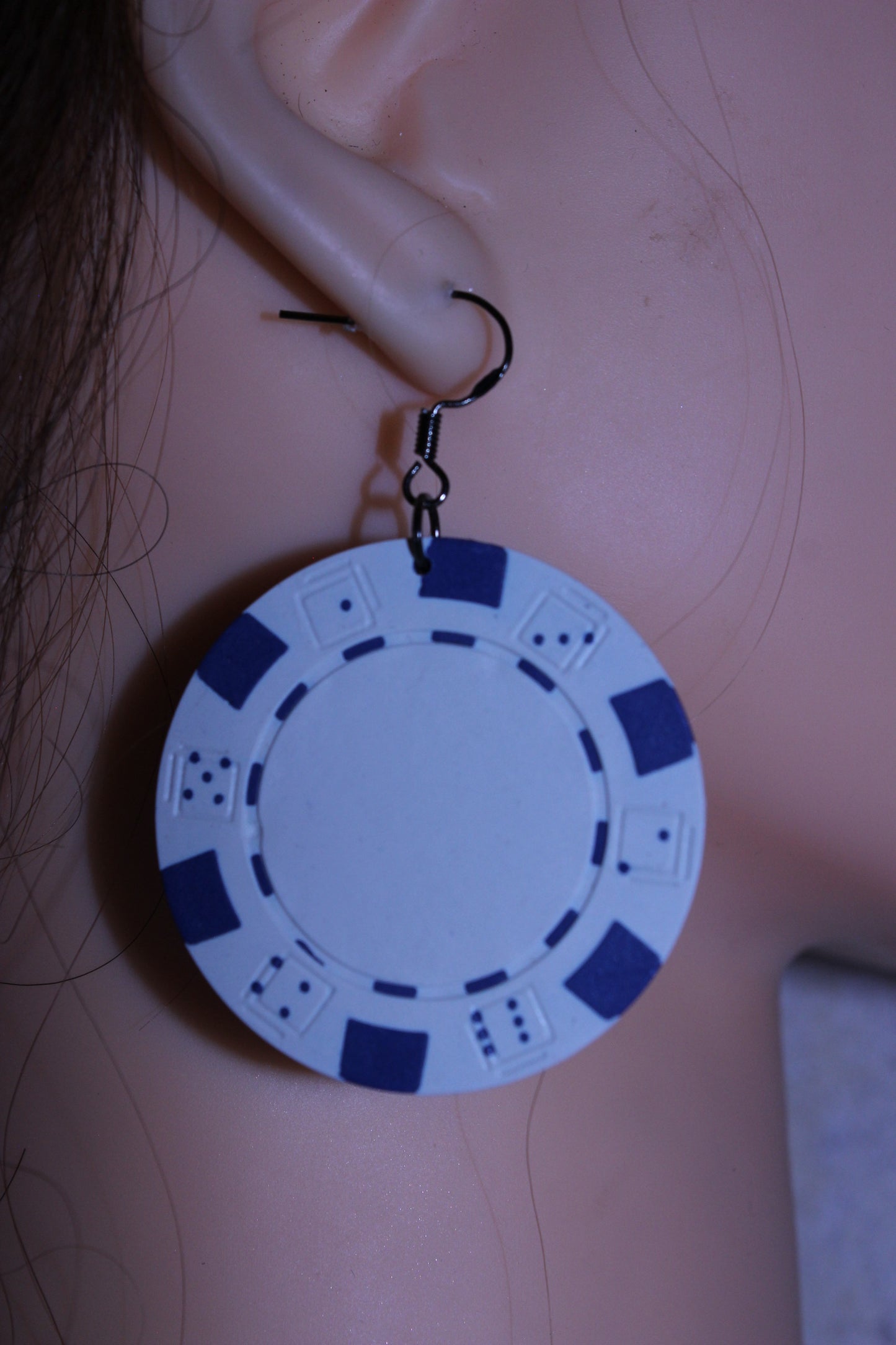 POKER CHIPS EARRING