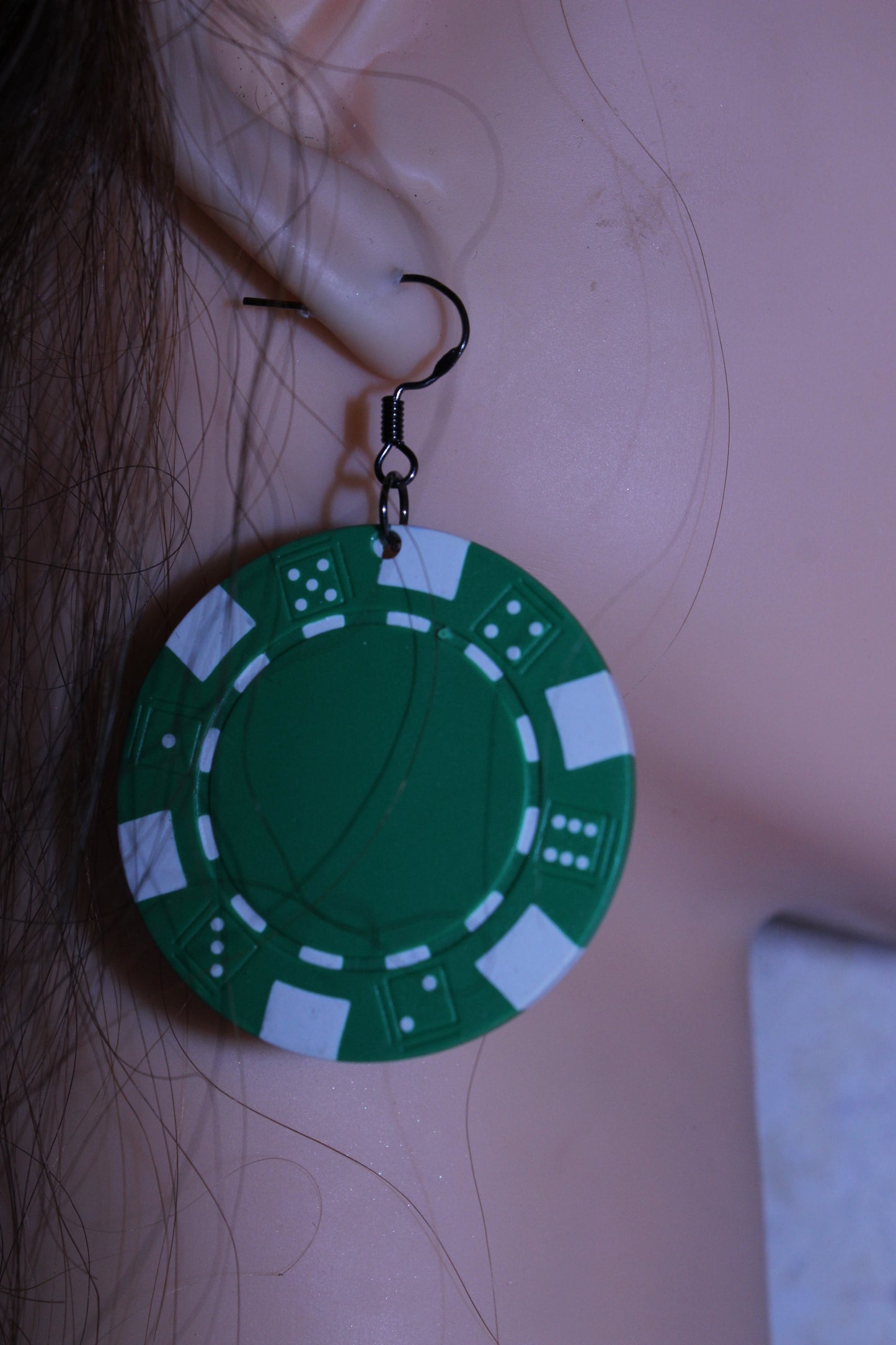 POKER CHIPS EARRING