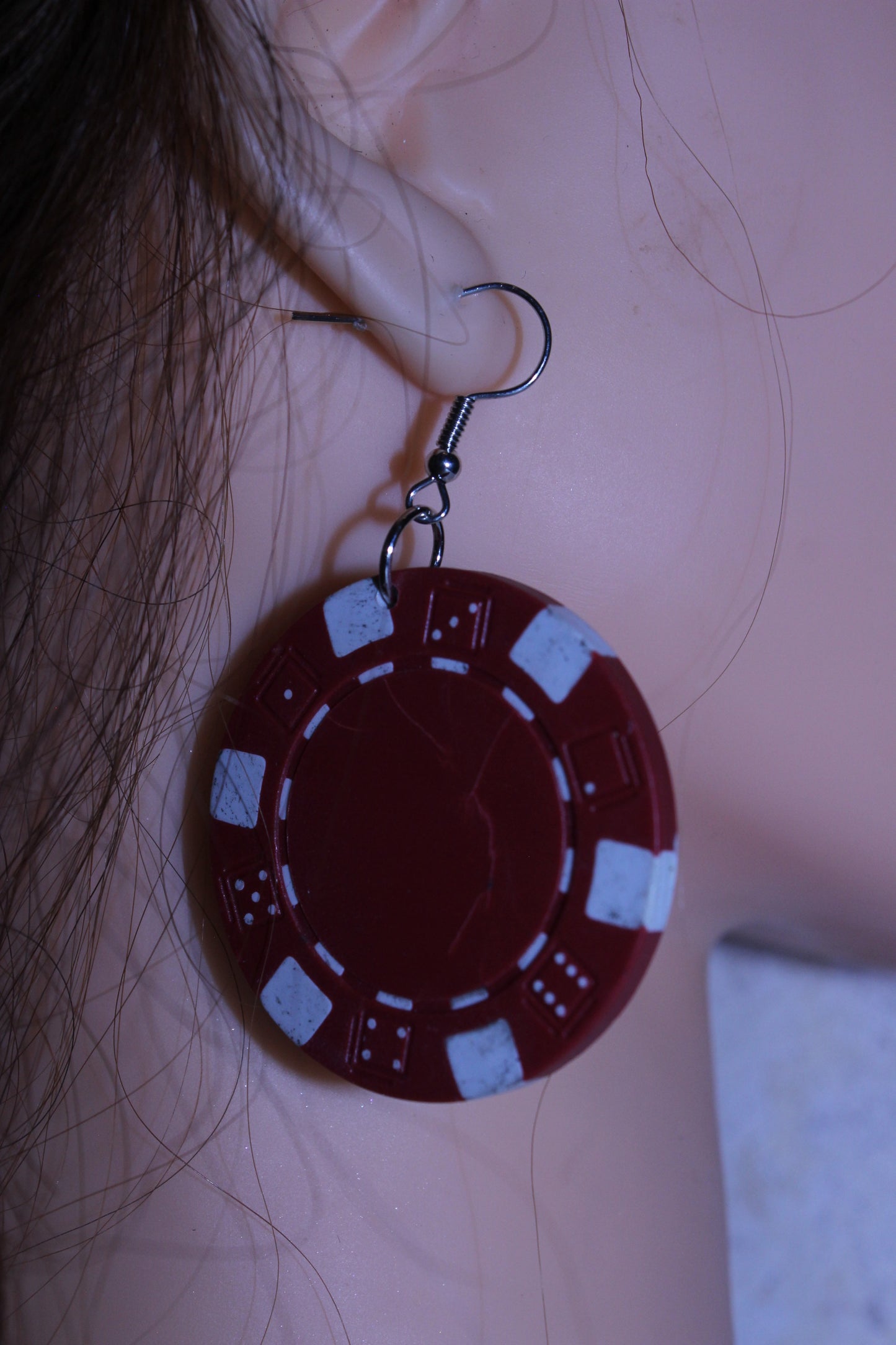 POKER CHIPS EARRING