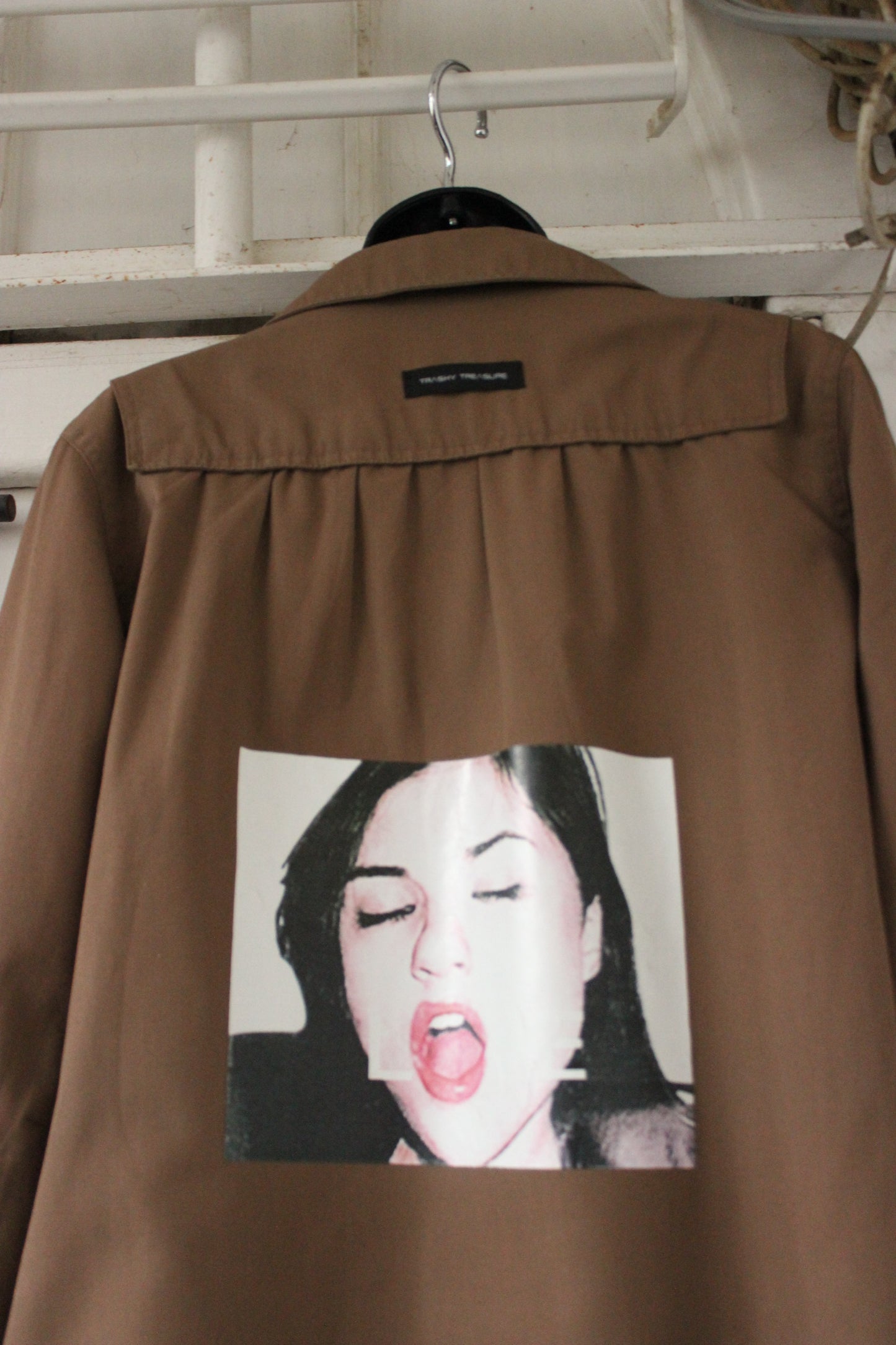 LOVE IS LIKE PORN, FAKE TRENCH COAT
