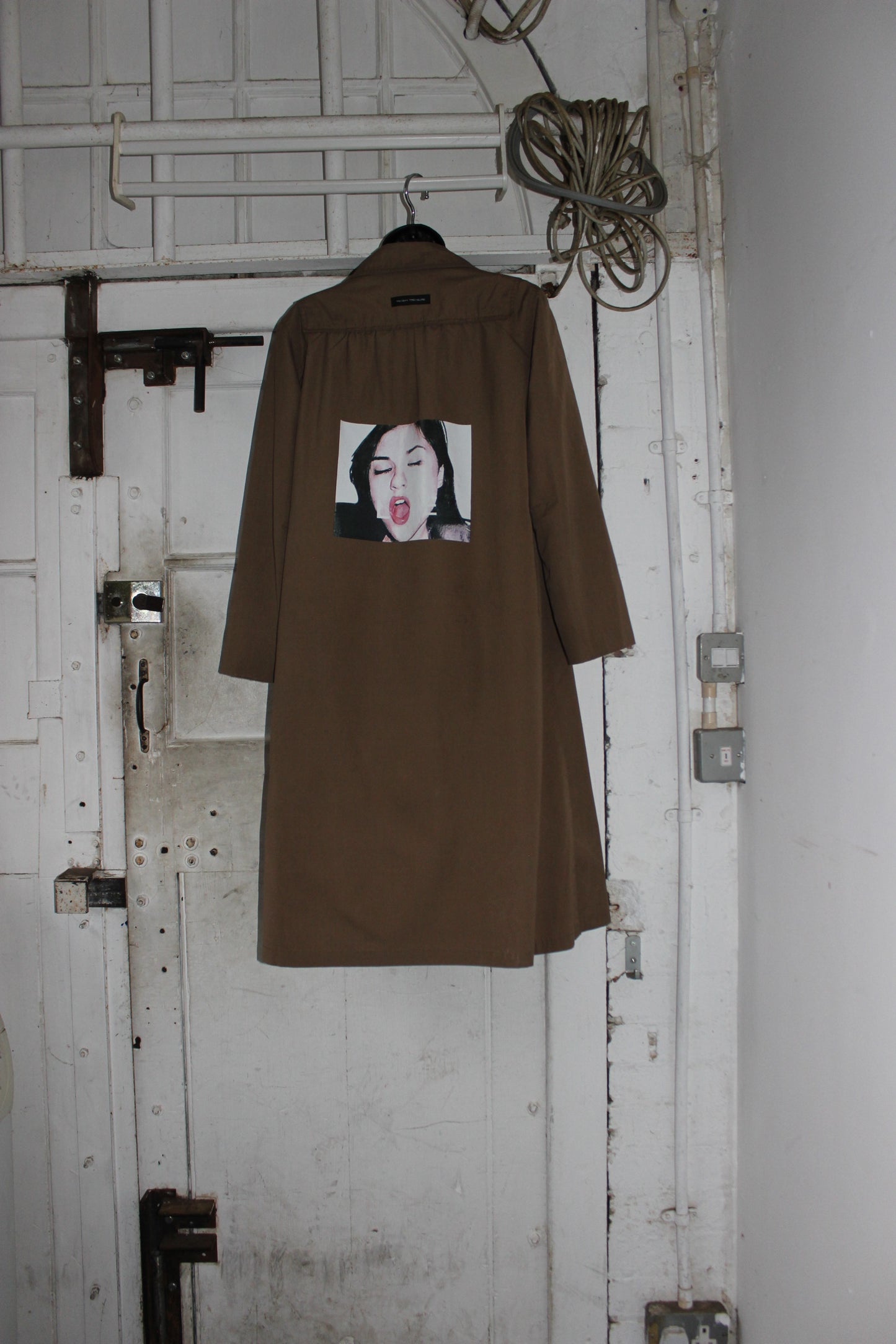 LOVE IS LIKE PORN, FAKE TRENCH COAT