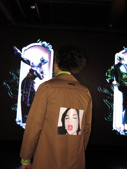 LOVE IS LIKE PORN, FAKE TRENCH COAT