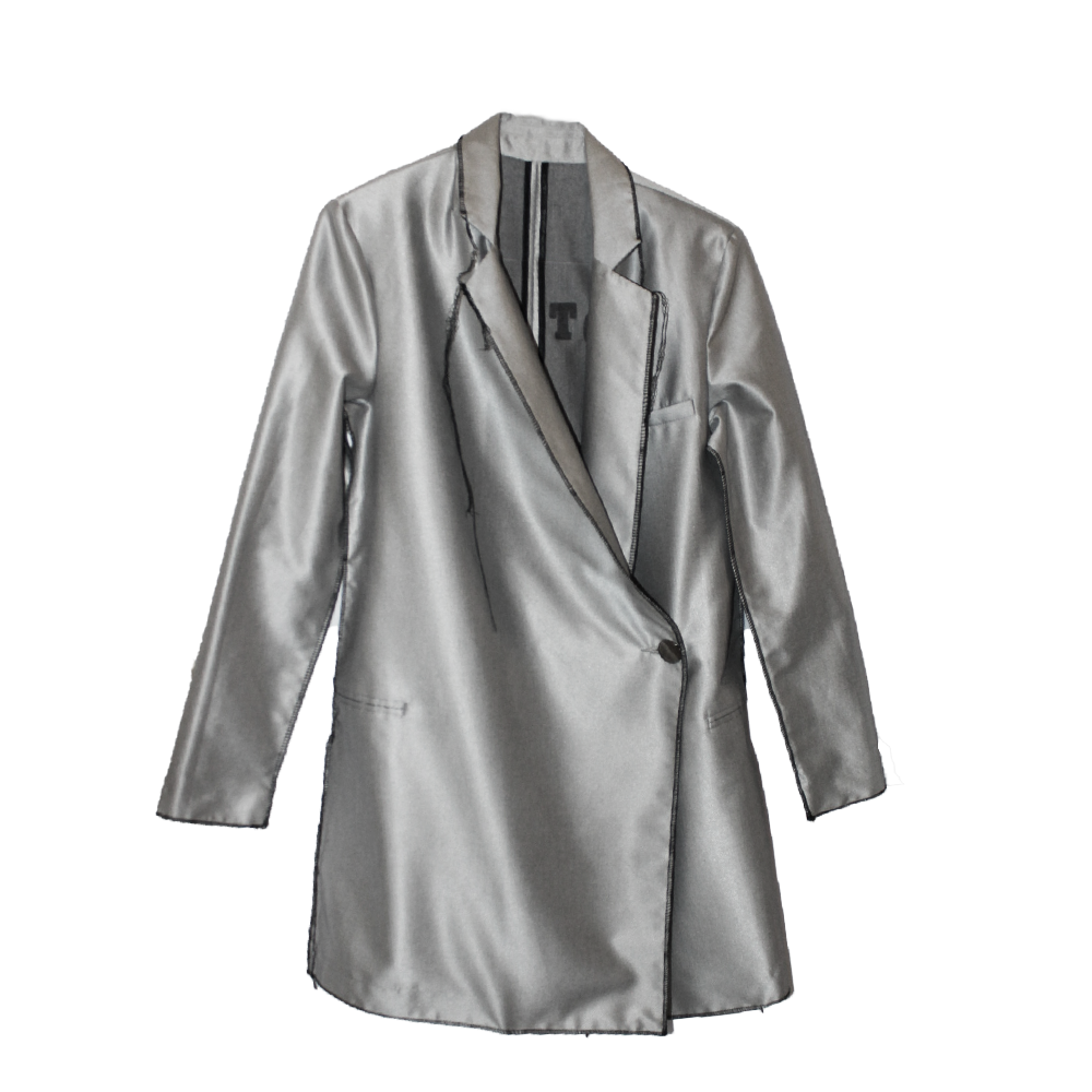 NOT A DJ SILVER BLAZER